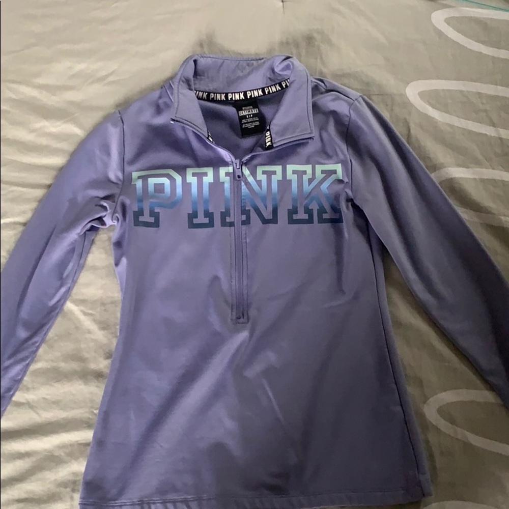 pink/victoria secret half zip jacket